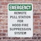 Signmission Remote Pull Station For Hood Fire Emergency Sign, Plastic, 10in W x 14in L, 2PK OS-2PACK-EM-P-1014-V-10534 - alternate 5